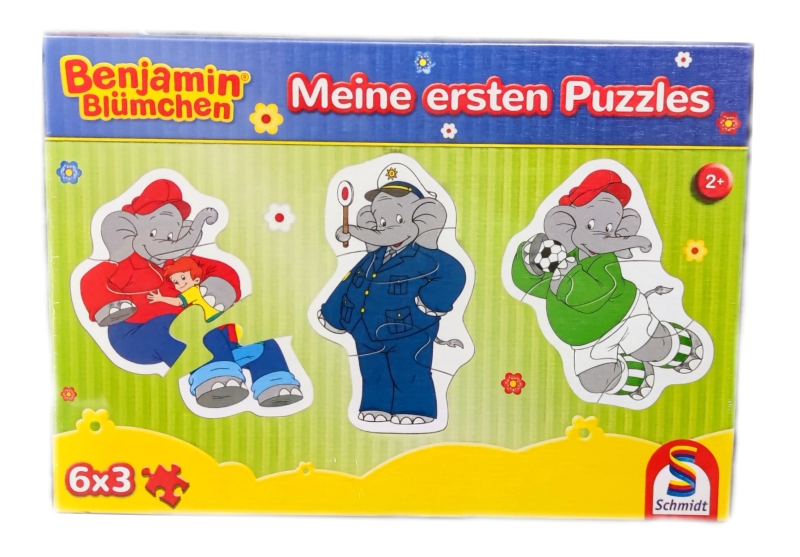 Benjamin Blümchen Puzzle 6x3 Teile von Schmidt - Für Kinder ab 2 Jahren